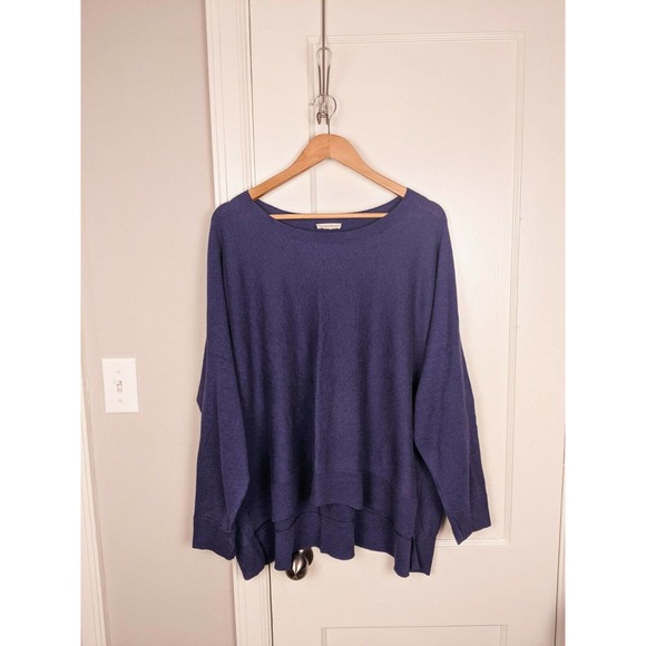 Eileen Fisher Sweaters - Eileen Fisher Iris Purple 100% Cotton Sweater